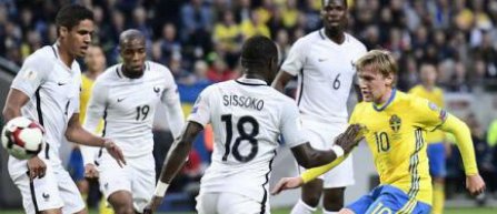 Preliminariile CM 2018 - Franța, învinsă în ultima secundă de Suedia